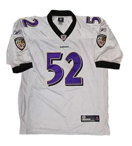 Reebok Baltimore Ravens Ray Lewis #52 On Field Jersey Mens Sz 54 - Picture 1 of 24