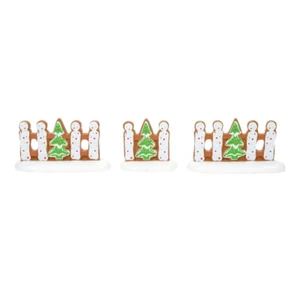 Juego de 3 vallas de Navidad de pan de jengibre Department 56 6009793 nuevas para 2022 Dept 56 - Imagen 1 de 1