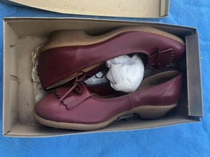 Vtg Jarman Wmns Shoes SIS-Winekilt Sz 9 M New Old Stock 60s/70s 03-33213 - Picture 1 of 13