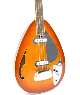 Bajo semihueco tipo lágrima VOX VBW-2500 Sunburst con estuche rígido Foto 1 de 4