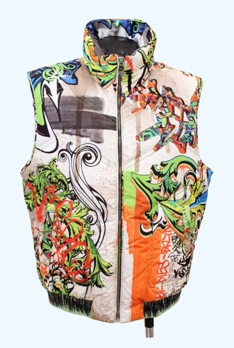 Giubbotto piumino d'oca smanicato nuova collezione Versace 46 36 S