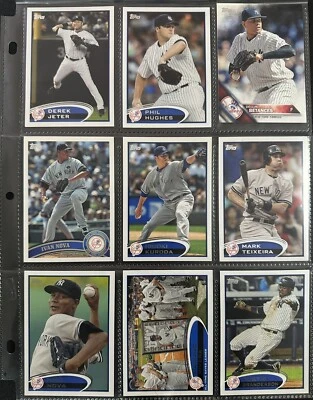 NEW YORK YANKEES 9 Card lot Jeter Rivera Kuroda Teixeira Nova Hughes Betances v2 - Image 1 of 4