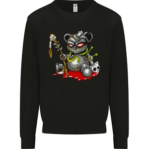 Voodoo Doll Skull Koala Bear Spirits Halloween Kids Sweatshirt Jumper - Picture 1 of 3