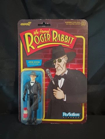 Judge Doom 3.75" WHO FRAMED Roger Rabbit ReAction Super 7 MOC NEW Cover