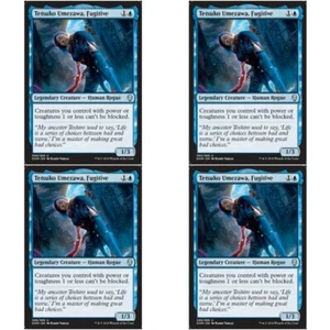 4 x TETSUKO UMEZAWA FUGITIVE NM Dominaria mtg Blue - Human Unc - Picture 1 of 1