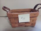 (#28) 1991  Longaberger Small Rectangle Basket with liner
