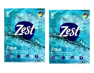 Zest Aqua Moisturizing Shower Bars Pack of 2 Intense Hydration Vitamin E 8 Bars - Picture 1 of 9