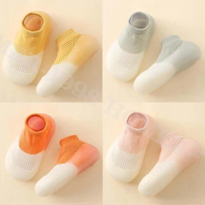 Baby Girls Boys Newborn Socks Shoes Soft Sole Non-Slip Warm Cotton Slippers Size - Image 1 of 4