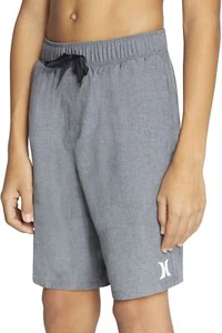 NEW Hurley Shorts Hybrid Boy's XL 4 Way Stretch Pull On Gray black - Picture 1 of 7