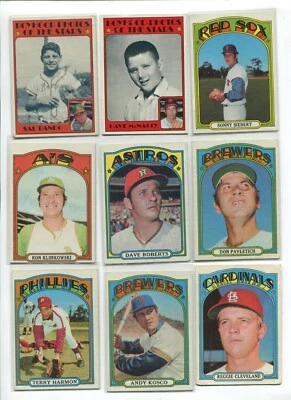 X - 1972 Topps 27 card lot: Ken Forsch, Richie Zisk RC, NO DUPS! - Image 1 of 4
