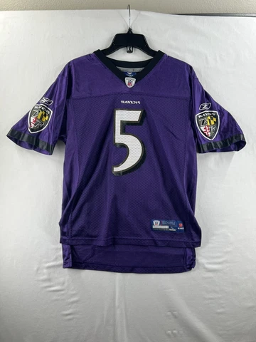 Reebok NFL Baltimore Ravens On Field Joe Flacco Football Jersey Youth L 14-16 Cover
