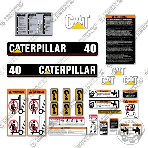 Kit de calcomanías para Caterpillar GC20 - Carretilla elevadora - Pegatina de seguridad 7 AÑOS 3M VINILO! Foto 1 de 1