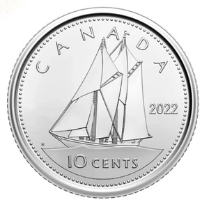2022 Canada 10 cent dime coin Specimen finish from set - COIN ONLY - Picture 1 of 2