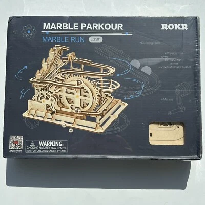 Marble Parkour Run ROKR - Wooden DIY Set - NEW Waterwheel Coaster 3D Model - Image 1 of 3