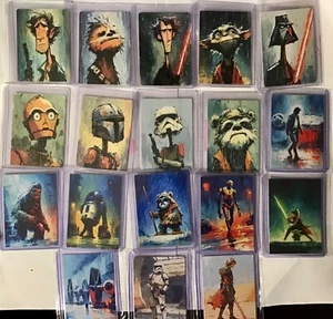 Star Wars Sketchkarten 1/1 Originale "Rain" Serie Set von PaintOholic Mint - Bild 1 von 23