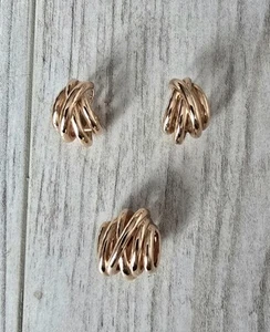 Pierre Lang Modeschmuck Statement Anhänger Ohrringe Set Alte Modelle - Bild 1 von 15