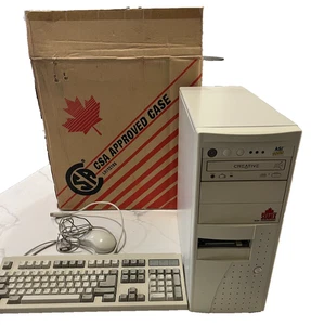 ASI 9000 AMD 486 DX2 Computer w/ SB16, Serial Mouse and KB - Fully Working - Afbeelding 1 van 18
