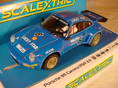 Scalextric Porsche 911 RSR #6 Wallys Jeans C4398 T MB DPR - Bild 1 von 4