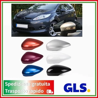 Coppia Calotta Specchietto Retrovisore DX+SX per Ford Fiesta Mk7 2009-2016 - Immagine 1 di 4