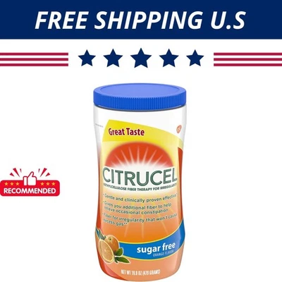 Citrucel pó de fibra sem açúcar – alívio ocasional da constipação, laranja 16,9 oz - Imagem 1 de 4