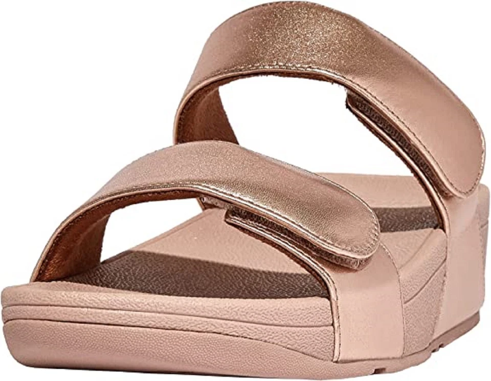 Fitflop Lulu Adjustable Slide Sandal Rose Gold - Image 1 of 1