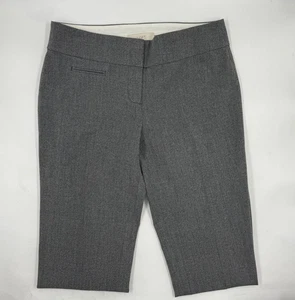 LOFT Women's Dress Pants Marisa Fit Size 4 Gray Lightweight Stretch Straight - Picture 1 of 9