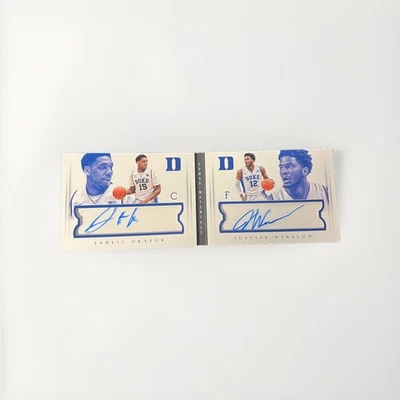 National Treasures Jahlil Okafor Justice Winslow 2015 folleto con tarjeta automática 41/41 Foto 1 de 2