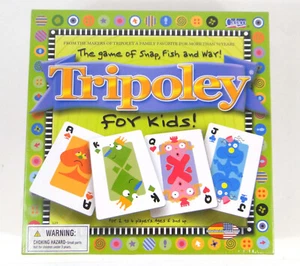 ¡Tripoley sellado para niños! Juegos de cartas divertidos familiares Snap, Fish & War mayores de 5 años sellados - Imagen 1 de 2