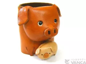 Portaojos/soporte de cuero genuino hechos a mano de cerdo *VANCA* Hechos en Japón #26210 - Imagen 1 de 9