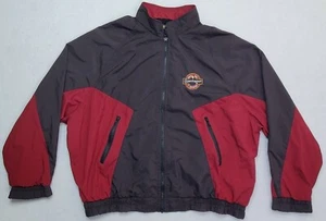 Vtg K Products Copenhagen Jacket 2XL Mens EUC Nylon Windbreaker Full Zip Tobacco - Picture 1 of 9