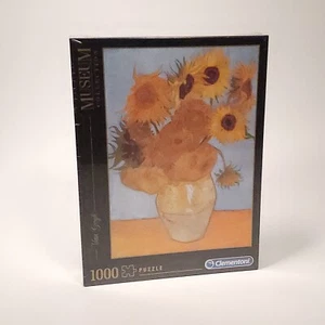 Clementoni 1000 Piece Van Gogh Puzzle Museum Collection Sun Flowers Made n Italy - Picture 1 of 10