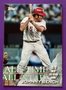 2017 Topps Series 2 Retail All Time All Stars #ATAS-1 Johnny Bench - Picture 1 of 2