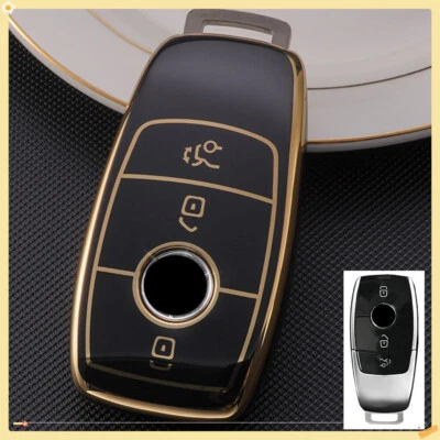 For Mercedes Benz A B G C E S Class 3 Button Remote Key TPU Case Cover  - Image 1 of 4