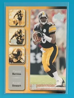 2002 Upper Deck Synchronicity #SY-13 Kordell Stewart/Plaxico Burress Steelers  - Image 1 of 2