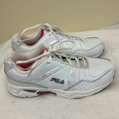 Fila 5HGW3000-173 Womens White Athletic Running Walking Sneakers SZ 8.5 M - READ - Image 1 of 4