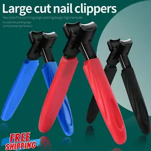 Thick Nail Clipper Extra Wide Jaw Stainless Steel Toenail Clippers Heavy Duty - Picture 1 of 13