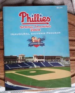 MLB Philadelphia Phillies Spring Training 2004 Inaugural Souvenir Program - Picture 1 of 13