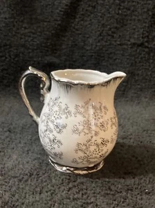 Jarra crema Sterling China Japón "encaje plateado" - Imagen 1 de 6