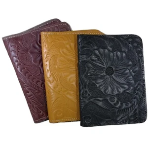 Embossed Leather Passport Wallets - Picture 1 of 8