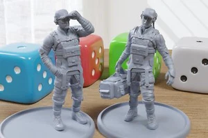Ryan Brooks - Mini Impreso en 3D - Cyberpunk / Ciencia Ficción - Wargamin Miniatura de Mesa - Imagen 1 de 7