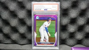 2023 Bowman - Chrome Prospects Chase Delauter #BCP-103 Purple /250 (RC) PSA 10 - Bild 1 von 6