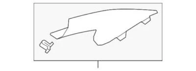 Genuine Ford Edge 2011-2014 Front Left Windshield Pillar Trim BT4Z-7803599-AA - Image 1 of 2