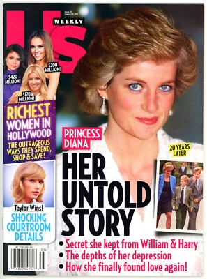 US WEEKLY MAGAZINE AUG 28, 2017 ~ PRINCESS DIANA, TAYLOR SWIFT, KYLIE JENNER! - Image 1 of 4