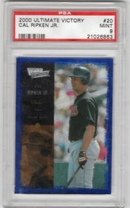 2000 Ultimate Victory Cal Ripken Jr. Baltimore Orioles #20 PSA 9 Blue Border - Picture 1 of 2