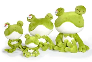 Frog Plush Toy Stuffed Animal Safest Froggy For Baby Cute Gift Handmade By SHAD - Picture 1 of 9
