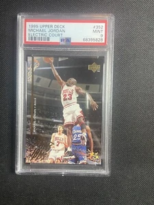 Corte eléctrica Michael Jordan 1995-96 cubierta superior golpeos y atascos #352 PSA 9 - Imagen 1 de 2