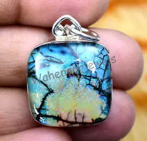 925 Pendente Argento Sterling 30.20 CT Naturale Monarch Opale di Fuoco Cabo - Foto 1 di 5