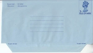 Isla de Man 1974 - Aerograma/carta aérea de gran formato - H&G F4 - Imagen 1 de 1