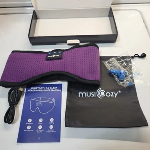 SCHLAFMASKE Bluetooth Kopfhörer 3D Reise Kabellos Schlaf Augenmaske Neu im Karton - Bild 1 von 3
