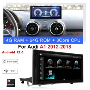 Android Car GPS Radio Video Player Wireless Carplay 4+64GB For Audi A1 2012-2018 - Picture 1 of 12